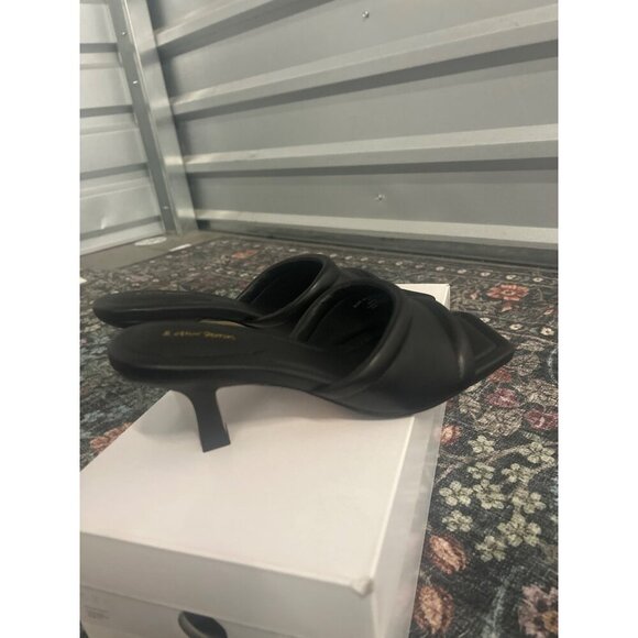 & OTHER STORIES Soft Leather Mules Black Womens Size US 5 - Picture 7 of 12